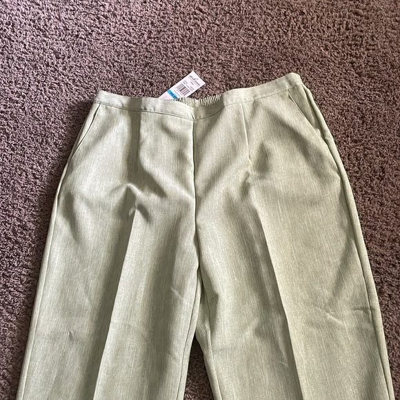 NWTs Alfred Dunner Avocado proportioned short pants w/elastic back waist Sz 20W - Picture 2 of 8